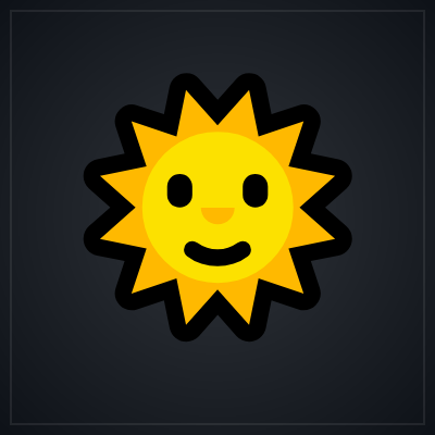 🌞 Sun Face token logo